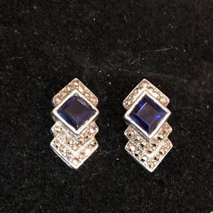 Sparkly Sapphire Earrings!